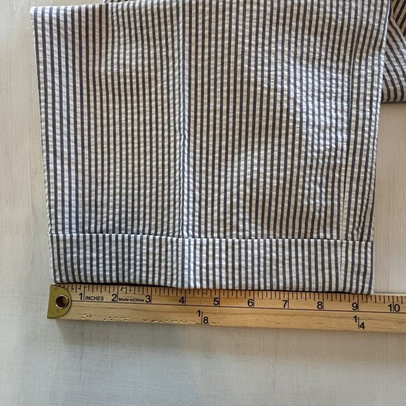 Haspel Seersucker Suit Pants 100% Cotton - Pants 40W Blue/white $245 - Picture 10 of 13